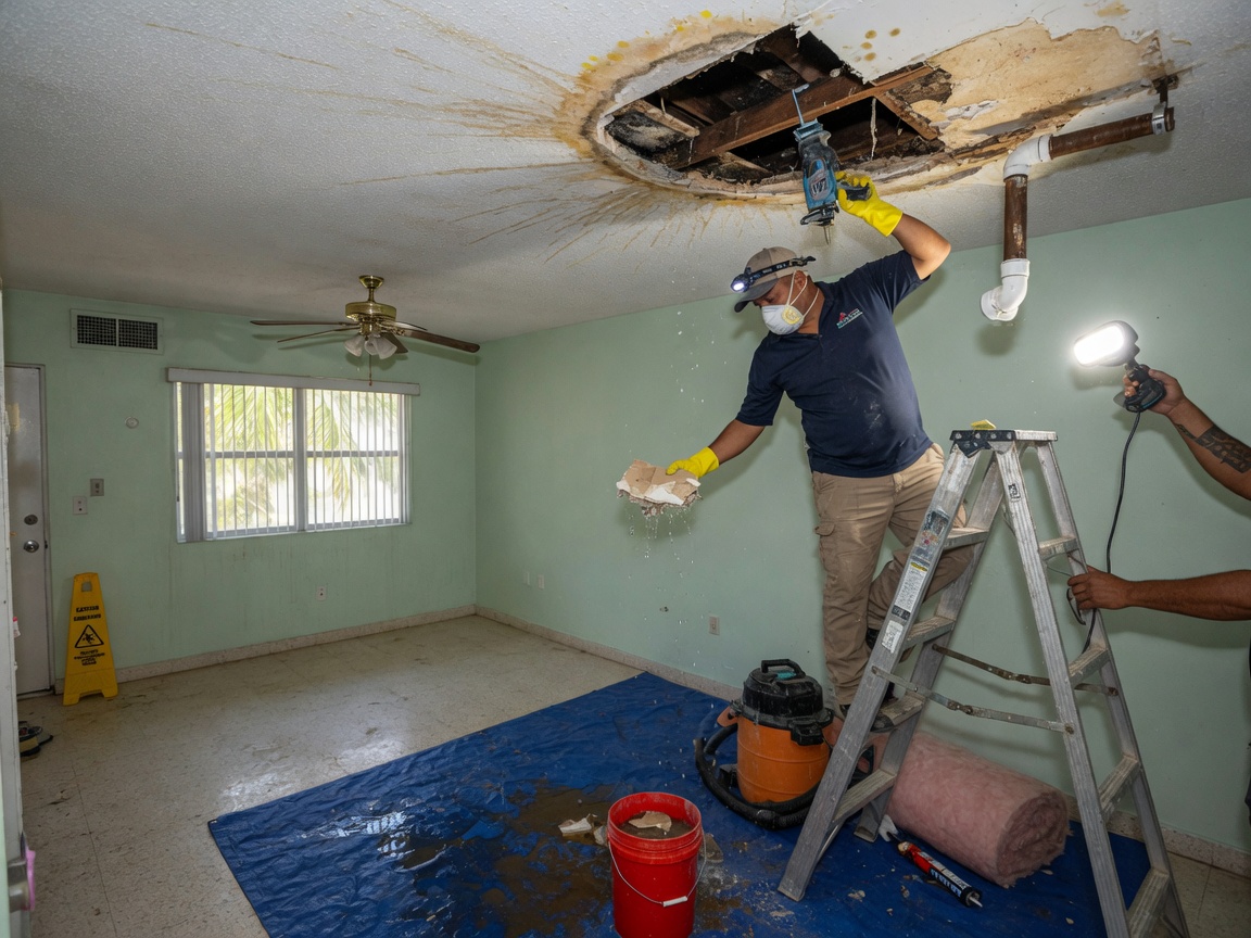 Water Damage Restoration in Plantation